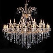 LumiLamp Kroonluchter  Ø 165x150 cm Transparant Ijzer Hanglamp
