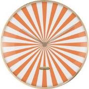 Wandklok Candy Swirl Dome - Oranje - Ø40cm