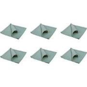 QUVIO Servet – Katoen – 40x40cm – Groen – Set van 6