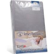 H&D Dubbel Jersey Hoeslaken - Grijs Eenpersoons 80x200cm - 100% Katoen...