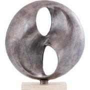 PTMD Deco Object Deuie - 45x10x50 cm - Aluminium - Zilver