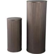 PTMD Zuil Midda - 38x38x100 cm - Staal - Grijs - Set van 2