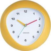 Wandklok Funky Vibes - Heldergeel - 4.4x25.5x25.5cm