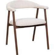 Eetkamerstoel Walnoot - Zithoogte 48cm - Mila - Set van 2