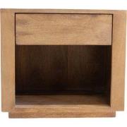 Nachtkastje Hangend - Natrurel Mangohout - 1-Lade - Macie