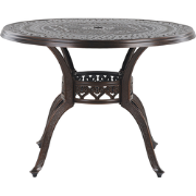 Beliani SALENTO - Tuintafel-Bruin-Aluminium