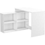 Hoekbureau met omkeerbare hoek en 4 vakken L111,9 cm
