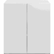 Opbergmeubel met 2 deuren en 2 legplanken binnenin, wit, 76 cm  ORSA