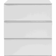 Opbergmeubel met 3 lades, wit, 76 cm  ORSA