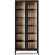 Vitrinekast met 2 glazen deuren H202,8 cm  APRIL