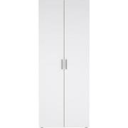 Kleerkast met 2 deuren eikendecor en hoogglans wit H200,9 cm  LANA