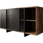 Meubella - Dressoir Jonna - Zwart - 160 cm