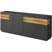 Meubella - Dressoir Sublime - Grijs - Eiken - 219 cm
