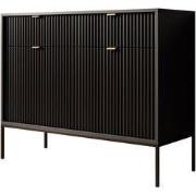 Meubella - Dressoir Navil - Zwart - 104 cm