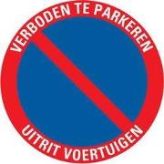 Bord rond 300 mm Verboden te parkeren