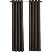 Larson - Luxe effen blackout gordijn - met ringen - 1.5m x 2.5m - Choc...
