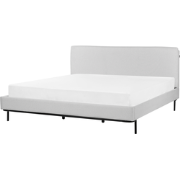 Beliani CORIO - Tweepersoonsbed-Grijs-Polyester