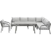 Garden Impressions Tarera lounge dining set 6-delig incl stoel - taupe