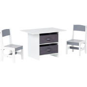 Beliani YALGOO - Kindertafel met stoelen-Wit-MDF