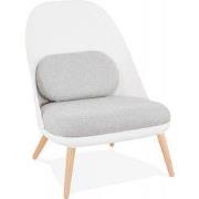 TICOS design loungestoel 74x66x76 cm Wit