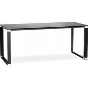Groot recht directiebureau XLINE 200x100x73 cm Zwart