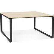 BAKUS vergadertafel 160x160x74 cm Zwart