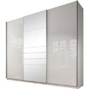 Meubella - Kledingkast Mariah 2 - Wit - 263 cm - Met spiegel