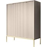 Meubella - Dressoir Navil 2 - Beige - 104 cm - Hoog