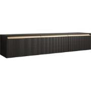 Meubella - TV-Meubel Remy - Zwart - 182 cm