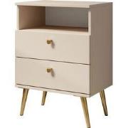Meubella - Nachtkastje Hidde - Beige - 50 cm