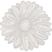 Unique Living - Placemat Flower 38cm Ø White