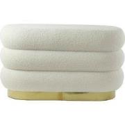 Light & Living - Poef LYALL - 80x40x45cm - Wit