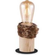 Home sweet home tafellamp Furdy small - hout