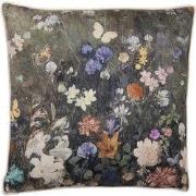 Clayre & Eef Sierkussen  45x45 cm Groen Synthetisch Vierkant Bloemen K...