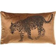 Dutch Decor SULA - sierkussen 30x50 cm - dierenprint - panter - Tobacc...