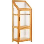 Mica Decorations Tuinkast Caminia - 60x42x152 cm - Hout - Bruin