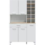 Buffetkast Hoog 5 Deuren 1 Lade met Vakken H186 cm - Kira