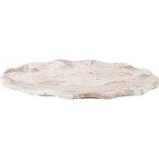 Dienblad Waved Oval - Bruin - Bruin - 31x21x3cm