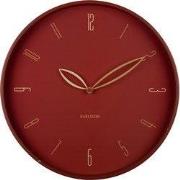 Karlsson - Wandklok Petals - Rode oker- Ø40cm