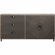 Dressoir met 2 deuren en 3 lades L176 cm - FUSION