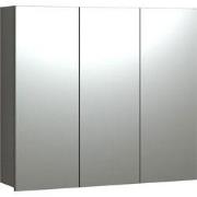 Badkamerkast met spiegel en 3 deuren L90 cm - PUREBLISS