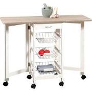 Keukentrolley op Wielen met Uitbreidbare bladen - 97x37x76 cm