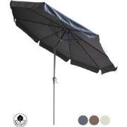 4gardenz® Parasol Rond 300 cm met Volant - Kantelbaar - Antraciet