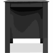 Eettafel met 3 open vakken, antracietgrijs en leisteen, 92 cm  ATLANTA