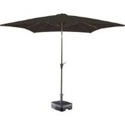 Kopu® Altea Parasol Vierkant 230x230 cm met Windvanger - Charcoal Brui...