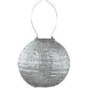 LUMIZ Solar tuinverlichting Topaze Rond - 20 cm - Zilver