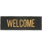 Present Time - Deurmat Welcome - Goud/Zwart - 75x25x1,5cm