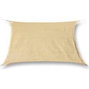 hanSe® Schaduwdoek Rechthoek Waterafstotend 2,5x3 m Zonnedoek Zand