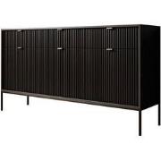 Meubella - Dressoir Navil - Zwart - 154 cm