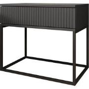 Meubella - Nachtkastje Sylvester 2 - Antraciet - 60 cm